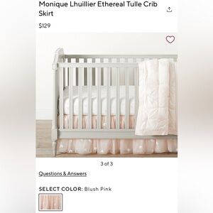Blush Pink Crib Bedding Set